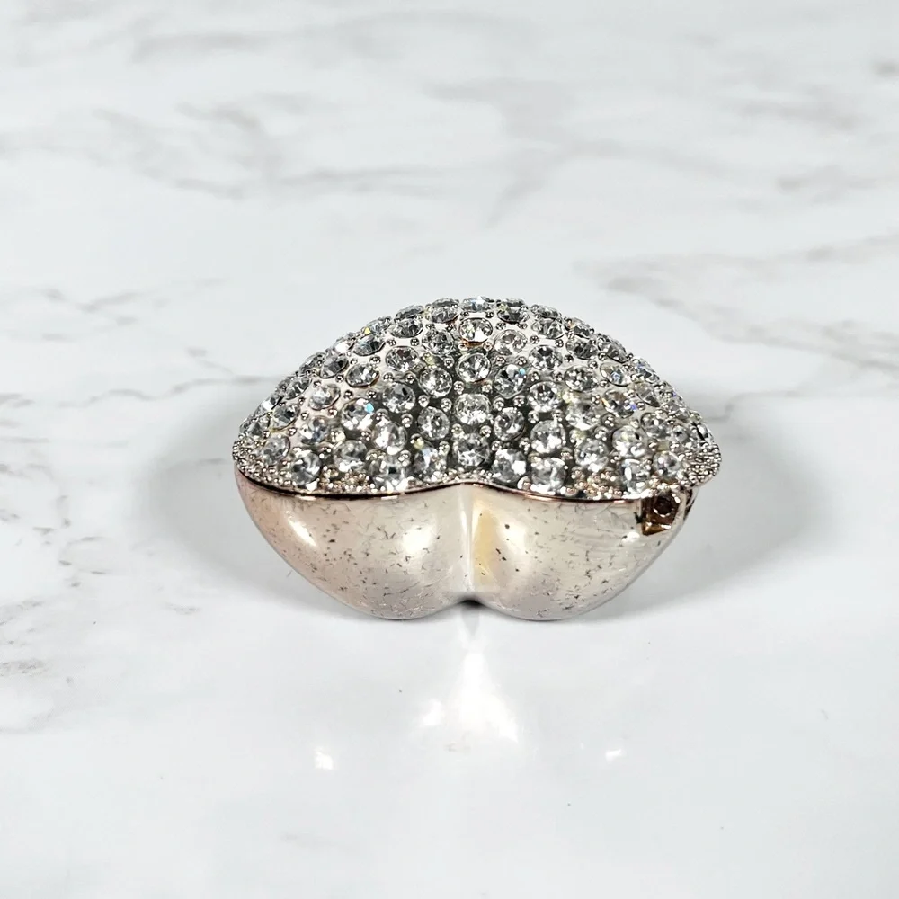 Heart-Shaped Rhinestone Trinket Box - Picture 3 of 10